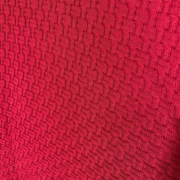 Aklanda Australia Oversized Red Merino Wool Cowl  Neck Sweater M - Picture 10 of 14